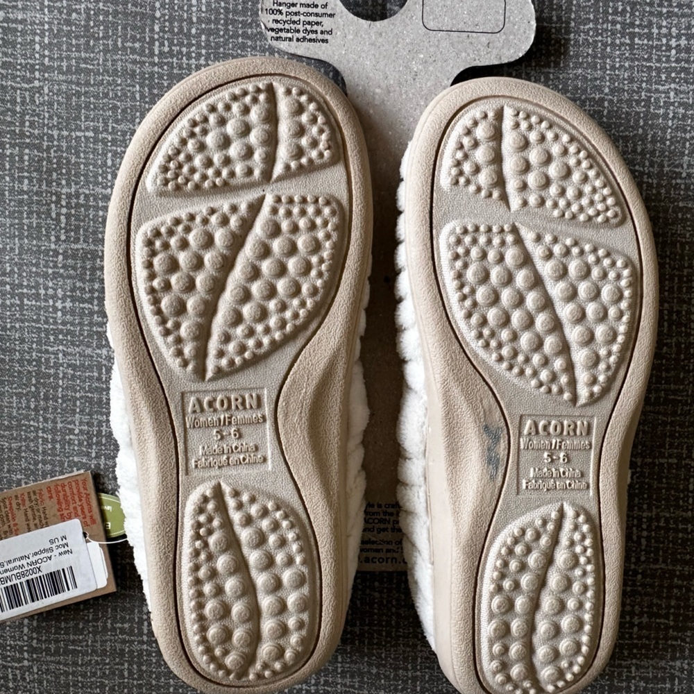 Acorn Women’s Spa Support Non Slip Slippers size 5-6 Arch Support Footbed - Picture 9 of 12